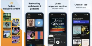 Comparison chart of Audible vs free audiobook platforms like LibriVox and Spotify Audiobooks