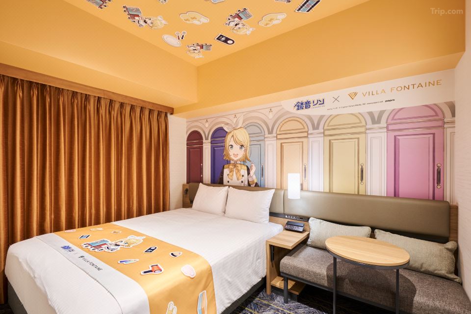 Spacious and modern guest room at Hotel Villa Fontaine Grand Haneda with minimalist Japanese interior design